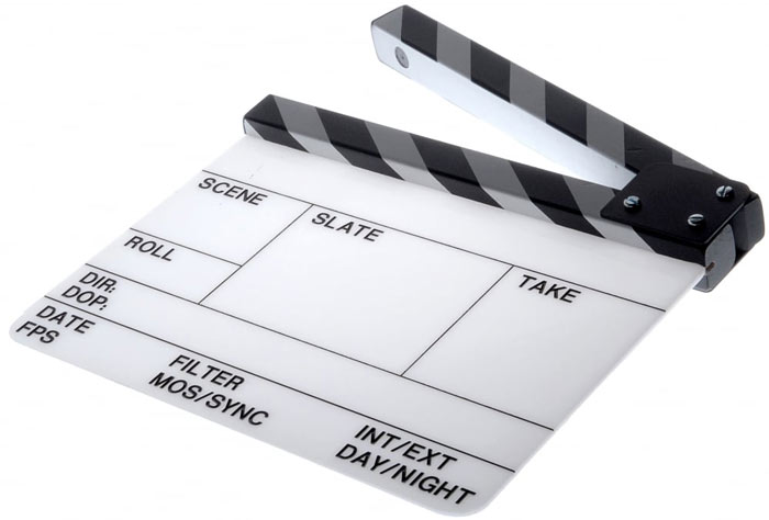 Clapperboard is the most recognisable piece of the camera assistant kit