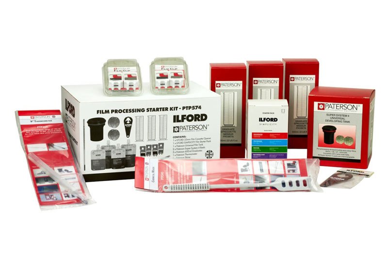 The new Ilford + Paterson Film Processing Starter Kit 