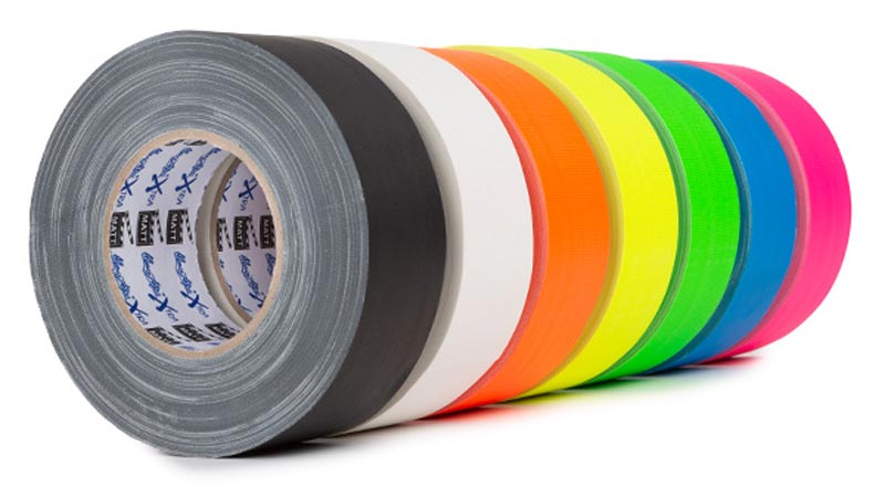 MagTape Xtra Gaffer tape selection in different colors