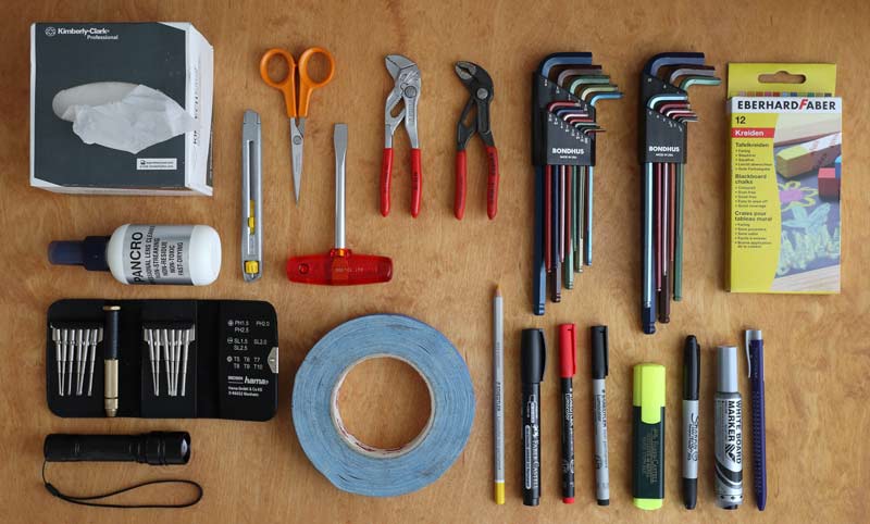 Camera assistant tool kit