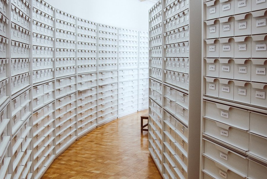 archive room in an institution